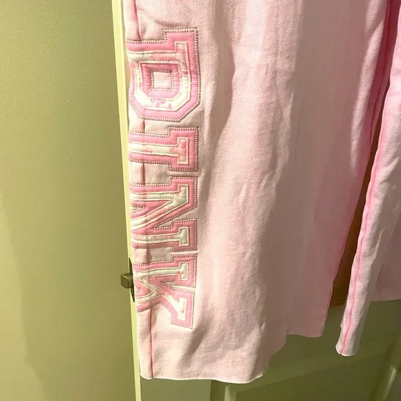 Victoria’s Secret Pink x LoveShackFancy Wide-Leg Sweatpants Pink Lollipop S Reg - Picture 3 of 7